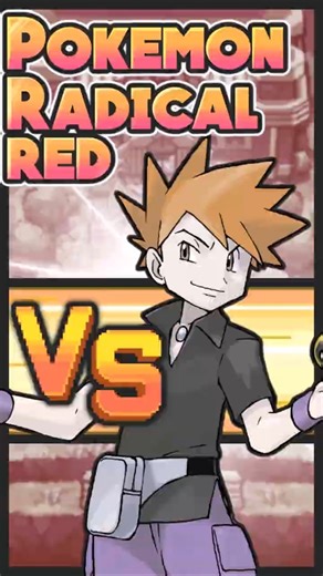 Pokémon Fire Red HARD MODE!!! Vs Rival Blue #pokemon #radicalred #pokemonfirered