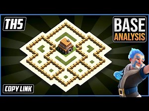 THE BEST TH5 HYBRID/TROPHY Base 2021!! COC Town Hall 5 (TH5) Trophy Base Design - Clash of Clans