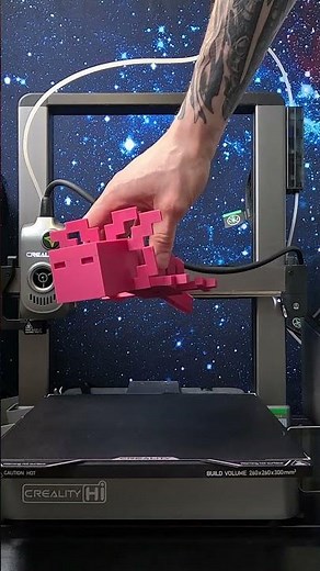 3D Printing a Flexi Minecraft-Style Axolotl Toy