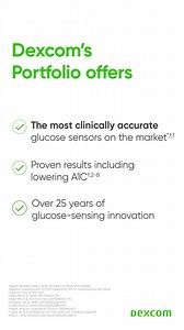 Designed to be the only two glucose sensors you need for your patients | Dexcom | Facebook