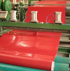 [Hot Item] 40 Shore Red Natural Latex Rubber Sheet Latex Sheet with One Side Buffer Rough Surface
