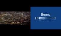 Mix of 2 videos from youtube : City Lights and Benny Hill Mashup