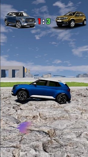 Venue 🆚 Duster 🚗💥 – Speed & Crash Test in BeamNG.drive!