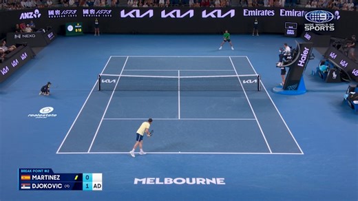 Australian Open highlights: Pedro Martinez vs Novak Djokovic