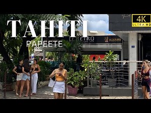 [4K] EXPLORING PAPEETE: TAHITI‘S CAPITAL CITY FRENCH POLYNESIA🇵🇫 WALKING TOUR