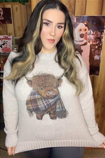 #highlandcow #sweater #cute #fyp