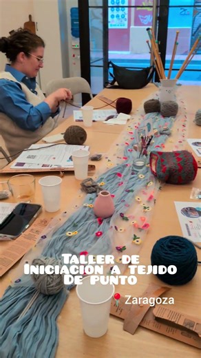 taller de iniciación a tejido de punto #dosagujas #tejedoras #tejer