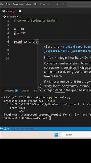 convert string to number Python #education