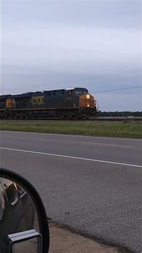 CSX #5445 leads to Canoe Alabama Sunset Freight train #Gulfcoastcrossings #Shorts