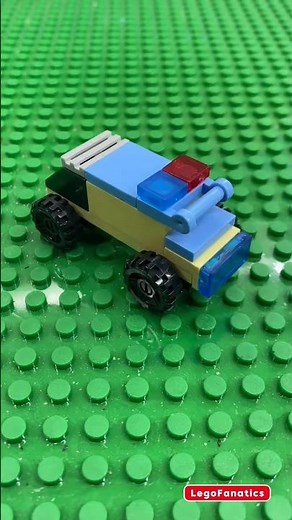 How to Build a Mini LEGO Police Car 🚔 | Easy DIY Micro-Build