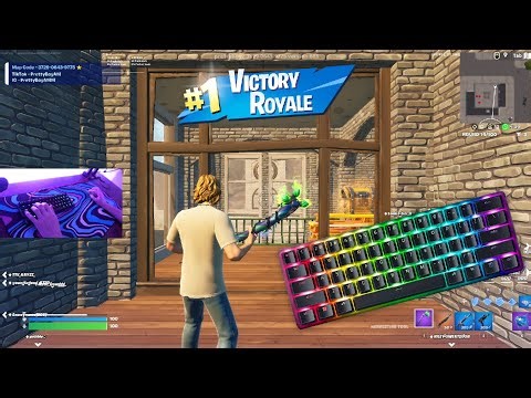 Razer Huntsman Mini Analog ASMR 😇 Fortnite Gameplay Tilted Towers (Handcam)