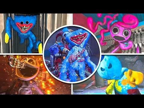 Poppy Playtime: Chapters 1,2,3,4,5 - All FINAL BOSSES Fight and ENDINGS