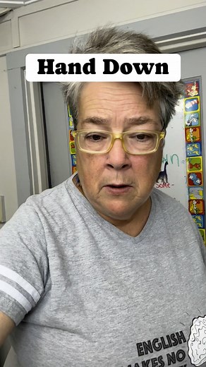 What Does Hand Down Mean? #english #phrasalverbs #learnenglish #speakenglish #englishlearners #teachers. #grammar | English Makes No Sense