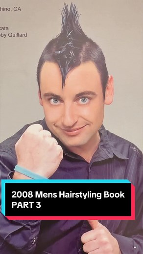 2008 Men’s Hairstyling Book PART 3 #y2k #2000snostalgia #hairstylisthumor #lol #badhair