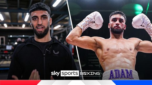 Adam Azim prepares for boxing stardom... by reading Harry Potter!