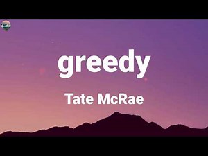 Tate McRae - greedy (Lyric Video)