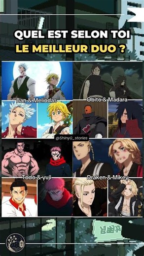 🤜🤛 Quel est le meilleur duo de frères dans l’anime ?