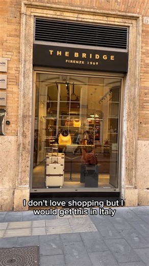 Local Aromas on Instagram: "The Bridge is a legendary leather shop from Florence  Craftsmanship, style, and tradition in every piece — and look at the cutest bag I got! @thebridgeitaly #TheBridge #FlorenceLeather #MadeInItaly #LocalAromas #ItalianStyle #ItalyShopping #FlorenceTips #ItalianElegance #FlorenceFashion #ItalySouvenirs #ItalyUnfiltered"