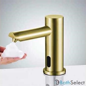 BathSelect Brushed Gold Sensor Dispenser™