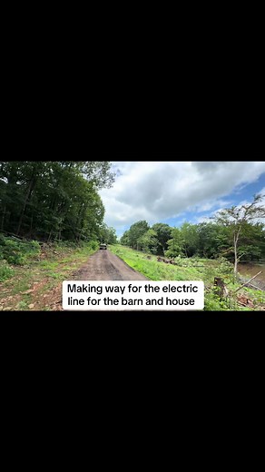 Making Way for the Electric Line: Last-Second Change for the Barn