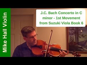 J.C. Bach - Concerto In C minor, 1st Movement - #9 from Suzuki Viola Book 6