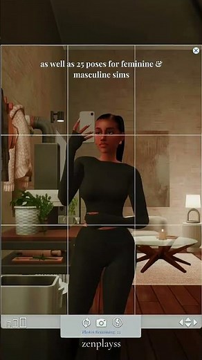 mirror selfie mod by simkatu, free for the public on January 25! #sims4 #mods #sims4mods #aesthetic