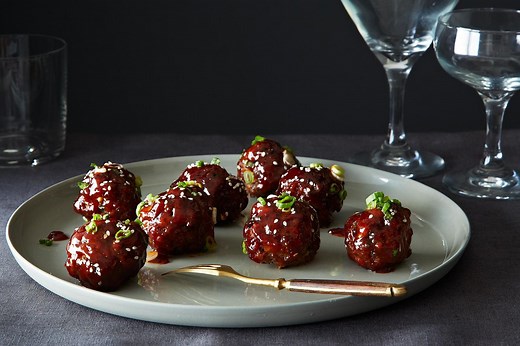 Spicy Korean-Style Gochujang Meatballs