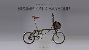 Presentamos Brompton X Barbour. Forma y función se unen en esta elegante Edición Especial ya disponible en México. Incluye bolsa resistente al agua. Conoce más en http://brompton.mx | Brompton Mexico