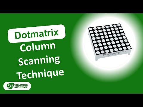 Column Scanning Technique in Dot Matrix Display | Embedded C Tutorial
