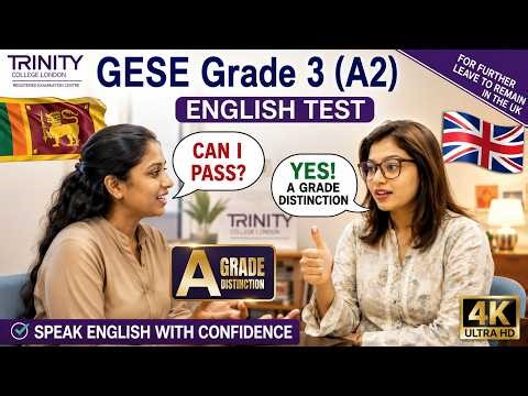 A2 English Test Spoken Exam ||GESE Grade 3|| Trinity College London