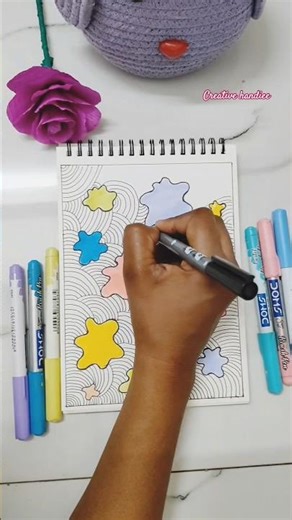 Satisfying Pattern Drawing with Pastel Marker