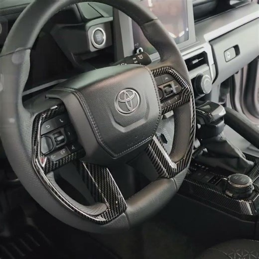 New 4Runner Interior Cover ABS Carbon Fiber Style Protective Overlays #4runner #toyota4runner2025