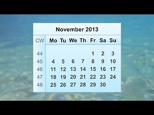 November 2013 Calendar