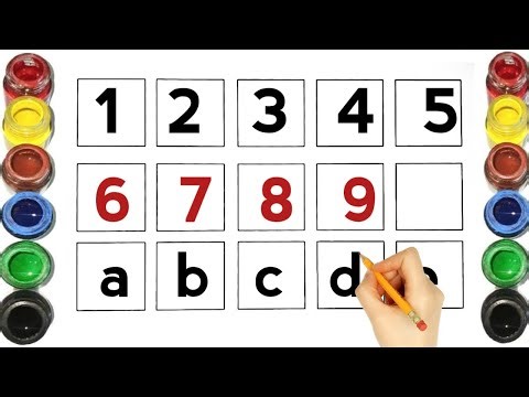 123456789, numbers, counting, nursery rhymes, kids song, abcd, education -2