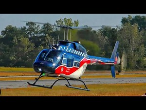 UP Close Landing : Bell 206L-3 LongRanger III (4K) #helicopter