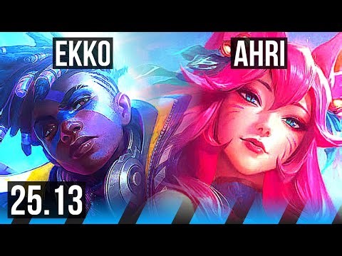 EKKO vs AHRI (MID) | 5/0/1 | KR Grandmaster | 25.13