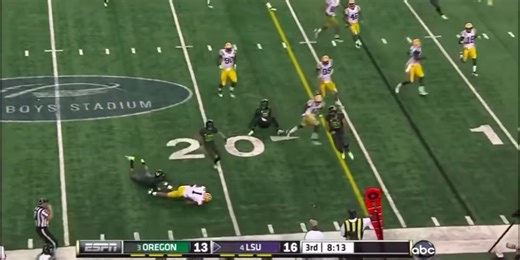 The LSU 2011 defense was gross man. 😂 Who forces a fumble and doesn’t even let the ball hit the ground? | By-U Sports