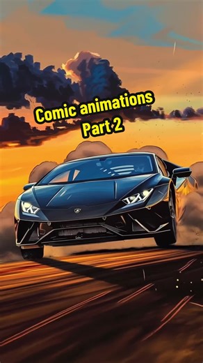 Epic Car Drifting in Comic Style Animations