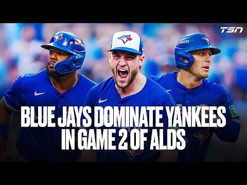 The Blue Jays push the Yankees to the brink of elimination Game 2 of the ALDS
