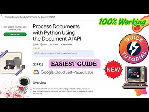 Process Documents with Python Using the Document AI API | 100% Working #GSP925 #qwiklabs #arcade