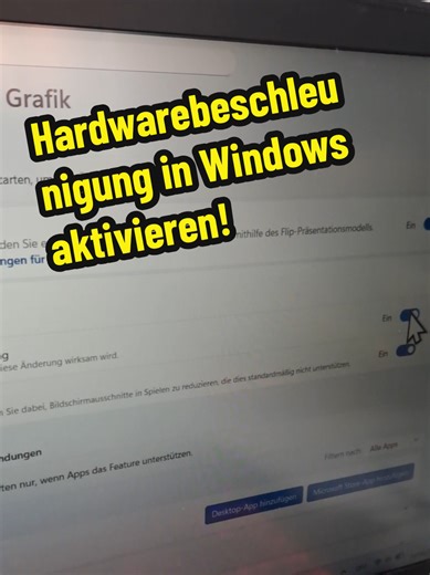 Hardwarebeschleunigung in Windows aktivieren