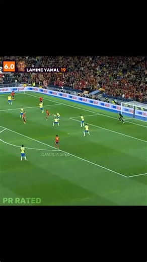 Lamine Yamal vs Brazil performance | His dribbles 🤩💫 #lamineyamal #spain #brazil #football #goals #viral #foryoupage #fyp