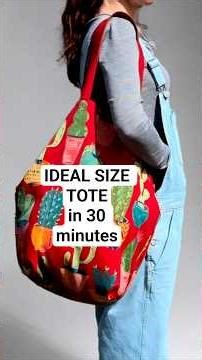 Best easy-to-make tote ever #diy #sewing #sewingtutorial