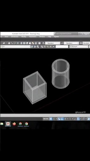 CAD 3D DRAWING | Shell Command