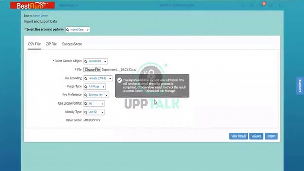 SAP SuccessFactors Import, Export & Manage Data | Import, Export & Manage Data | Learn SAP | UppTalk