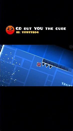 GD but YOU the cube🌟 #geometrydash #gd #shorts