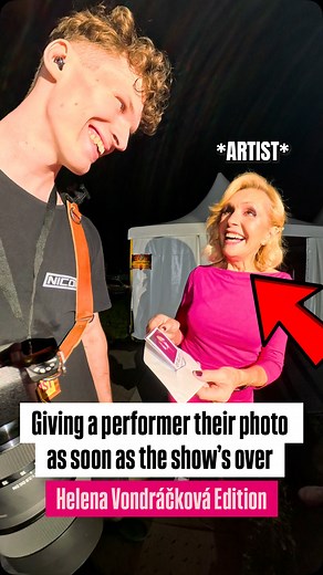 A wholesome gift💝 📸 Getting to photograph Helena Vondráčková at the 90s Big Summer Festival in Slovakia🤩 And i got to not only capture, but print one out for her and give it to her personally!😇📸 🎤- @helenavondrackovacz 📸 - @matyinko_media Follow for more content like this🫶🏼😇 #helenavondrackova #vondrackova #photographer #reels #fyp #bigsummerfest #concert #concertphotography #photography #pov #360 #insta360 #dms #print #photo #wholesome #90s #artist | Matyinko Media