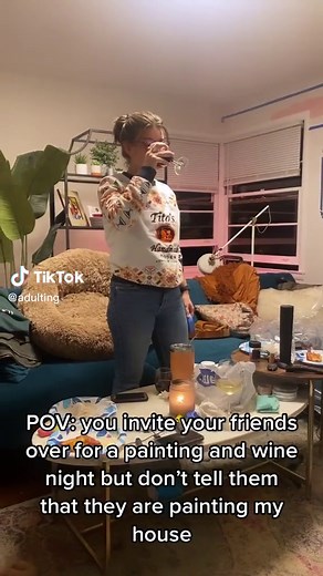 Girls Night Comedy Painting with Fiona Cauley | TikTok