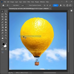 How to place on lemon design in Photoshop | Photoshop tips and tricks