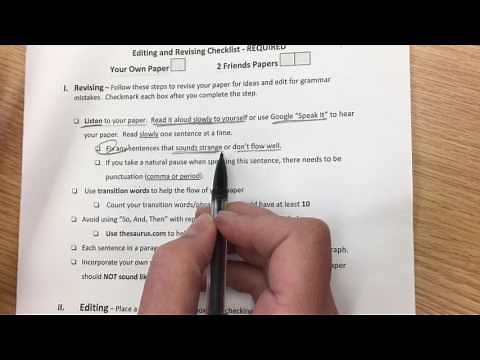 Revising Your Research Paper